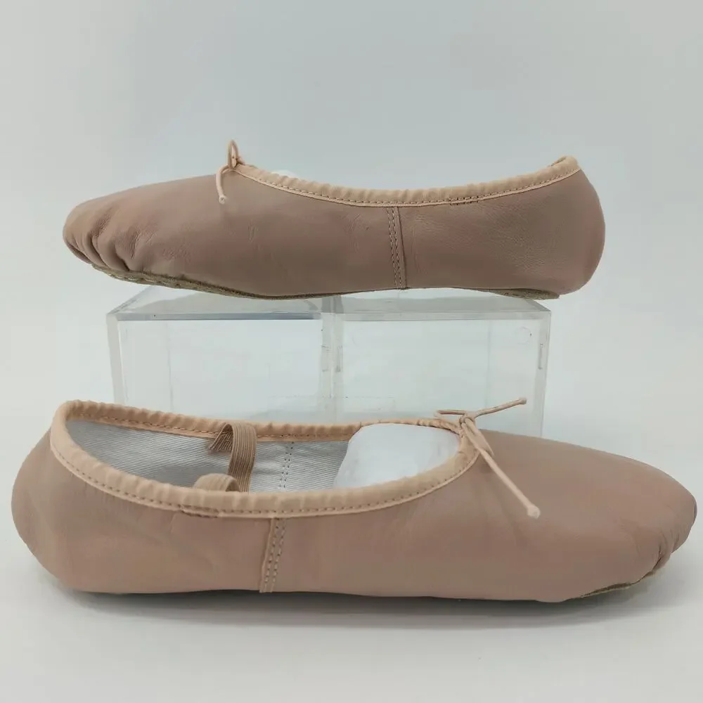 bcg Dance Ballet Slippers Pink Dance Leather 3D Youth Bow